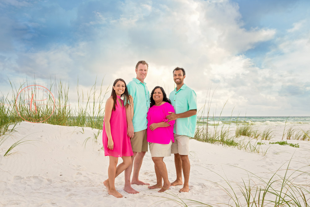 parents with children destin family beach photographer