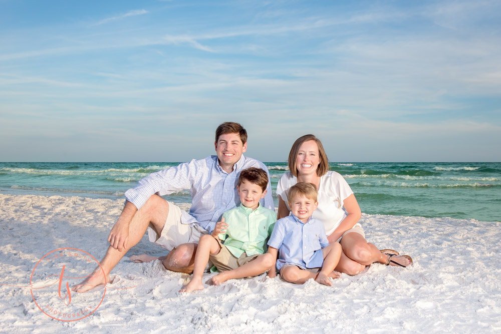 sunset family beach photography