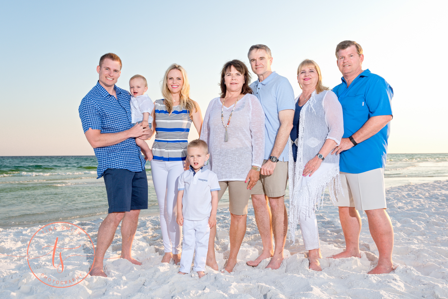 multi family beach session in destin