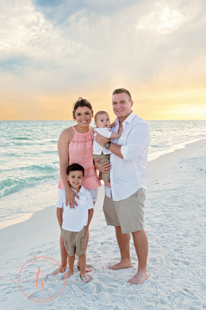 family on beach in destin photographer