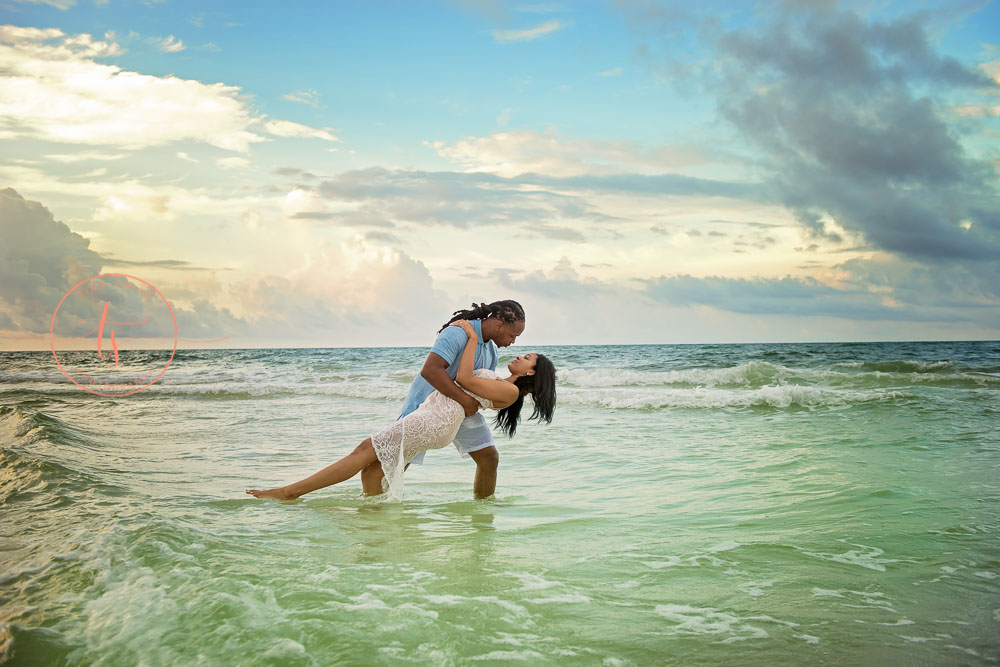 Ocean Sunrise Engagement Session